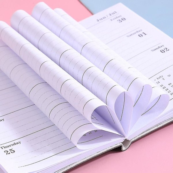 IC 2023 Daglig Planlægger Notesbog Bærbar A7 Lommekalender 60 ark/120 sider