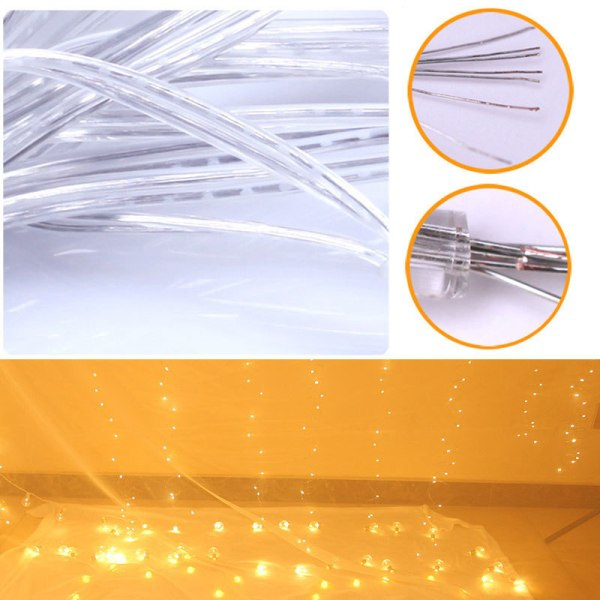 LED-gardin 3x1m - Varmvit