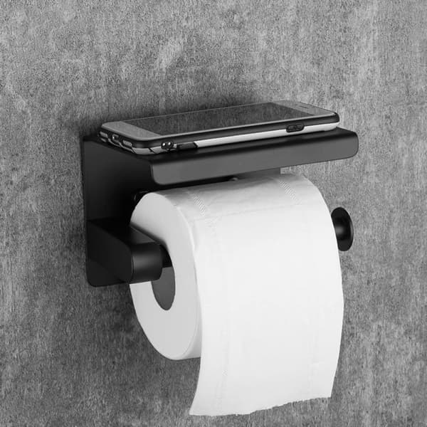 WC-paperiteline - WC-paperiteline - Musta - Ruostumaton teräs