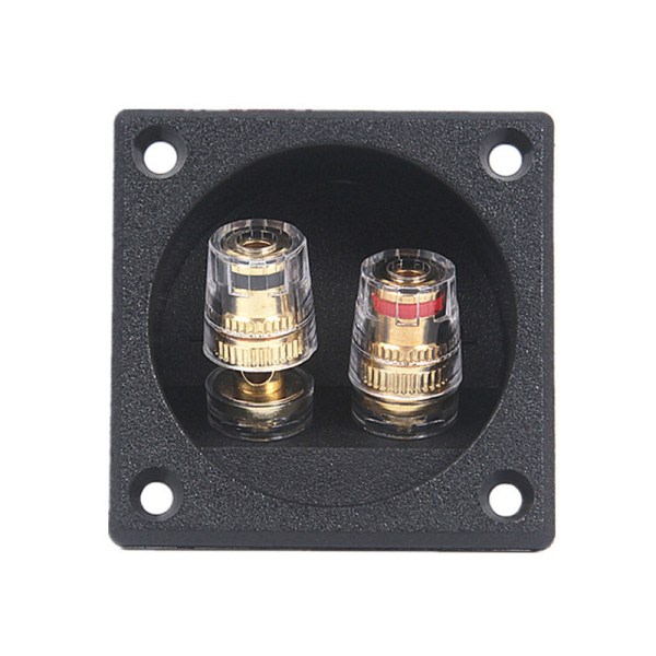 IC 2-vägs högtalarlåda terminal bindande stolpkopp DIY Home Car Stereo 506 Gold