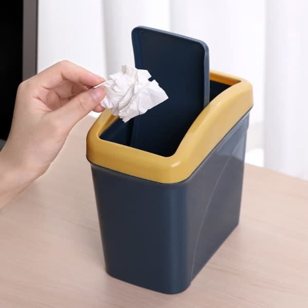 IC Mini Flip Papirkurv til Kontor, Papirkurv, Bærbar Mini