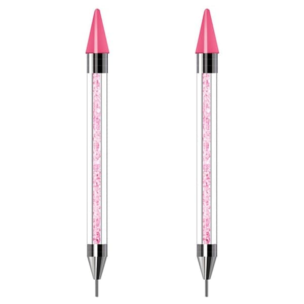 2 kpl Strassinpikkuria, Timanttimaalaus, Pistelykyni, Kaksois Pink