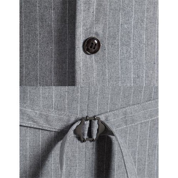 Formell kostymväst for män Slim Fit formell klänning Väst Business väst Grey S