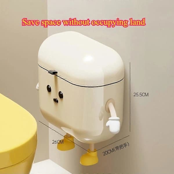 Wall-mounted trash can with lid, garbage storage box, light luxury trash can, large household trash can [YJD] A-9L A-9L A-9L