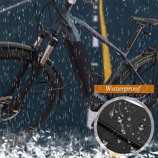 Elcykelbatteriskydd - batteriskydd för rambatteri - vattentätt - neopren