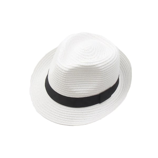 IC Bred brättad halm Panama Roll Up Hat Beach Sun Hat Upf50+ Khaki