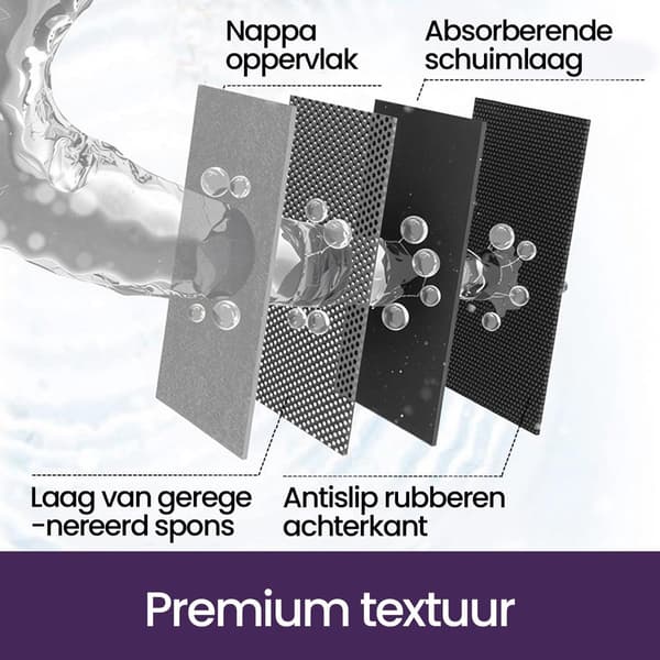 Diatomitt badematte, sklisikker gummibakside, superabsorberende hurtigtørkende, vaskbar baderomsdusjmatte, mørkegrå, 60 x 90 cm