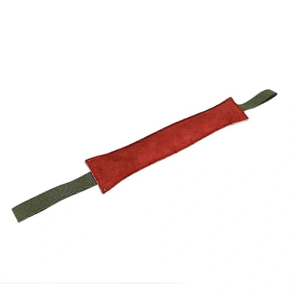 Durable Leather Training Stick/Toy for Dogs with Double Handles