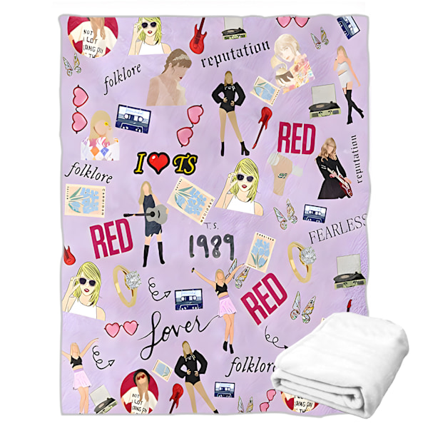 Taylor Swift-teppe, stjerne-teppe, flanell-teppe, personlig, mykt, dobbeltsidig fløyelsteppe, air condition-teppe, lurteteppe MXT-C 100*150