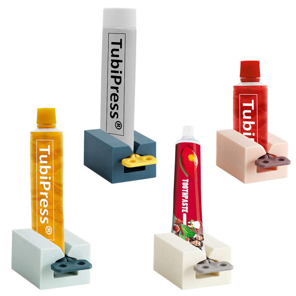 4-pack tandkrämspressare, rullande tandkrämstube
