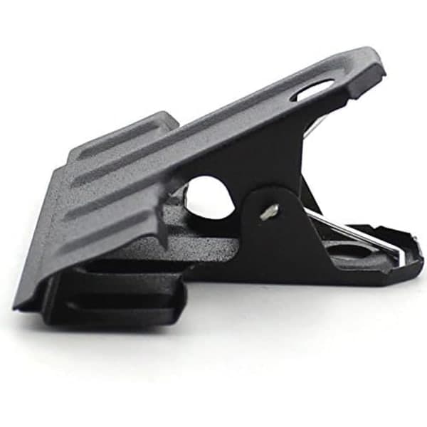 IC Pakke med 10 sorte store brevclips metalclips, 62 mm