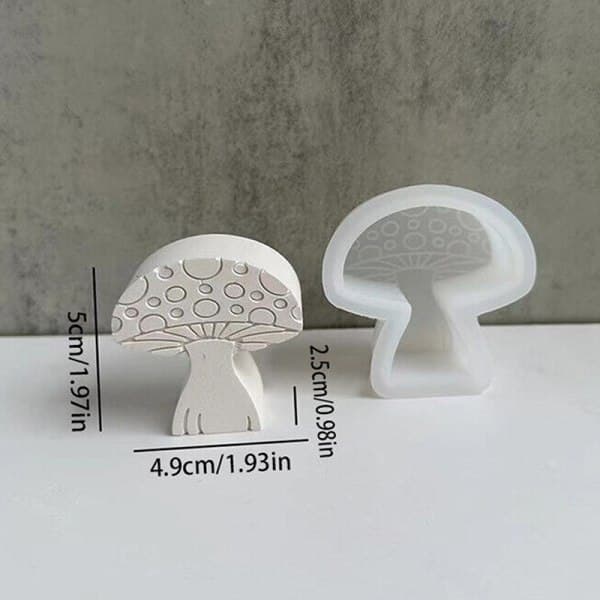 IC Håndlavet 3D mini svampelysform DIY fremstillingsform så M