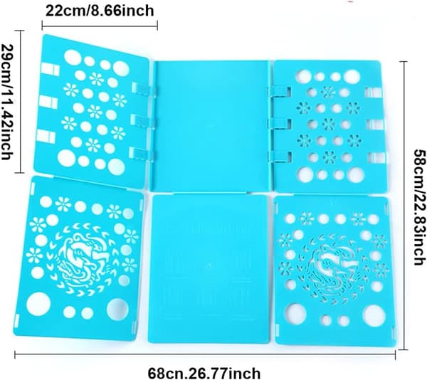 Snabbt vikbar klädhylla - PP-material med stark seghet 29×22×5cm