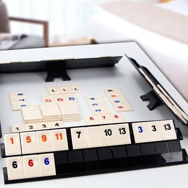 Mahjongspil i kompakt format, komplet sæt til traditionel ki
