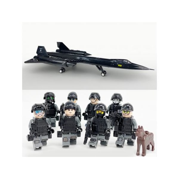 IC Militärserien samlade skurken 8 minifigurer