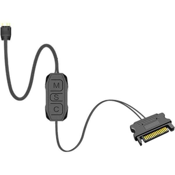 5V 3PIN ARGB Controller SATA Strømforsyning til 5V ARGB Blæserløse Bundkort eller DIY ARGB, osv.