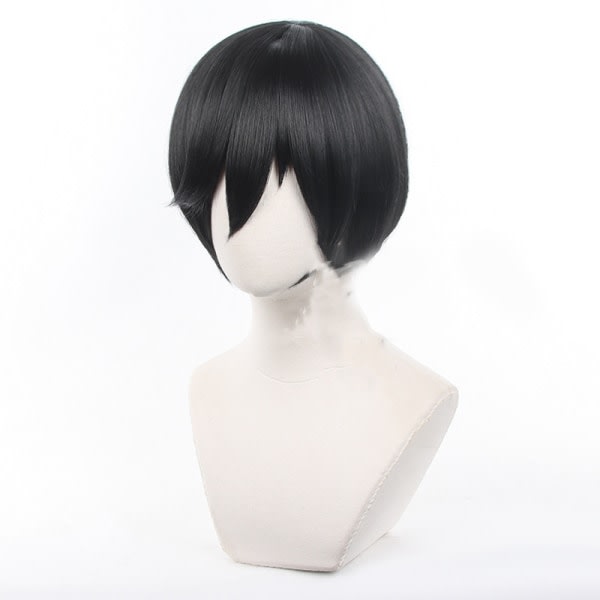 IC Anime Blue Lock ITOSHIRIN Cosplay Peruk Syntetiskt 32cm svart hår