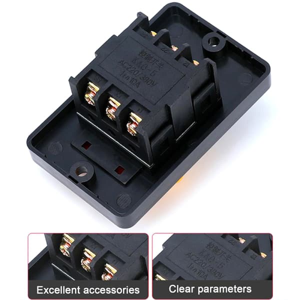 IC Slitstarka hine Switch Push Button Tilbehør til Elektrisk Hjem K KAO-5H-Med Bundboks