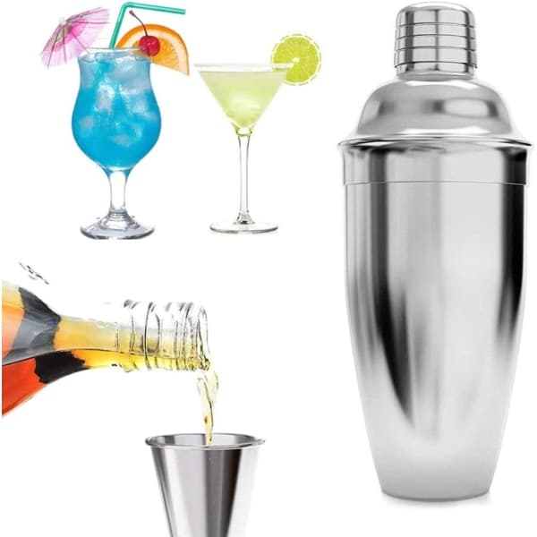 IC styck cocktailshaker set 750 ml, rostfritt stål