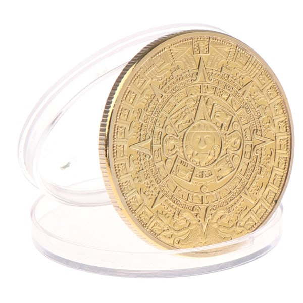 IC 1:a Maya Memorial Coin Pyramids Mynt Mexiko Aztec Commemorativ