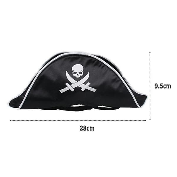 IC Pet Piratehatt Hund Katt Kaptenhatt
