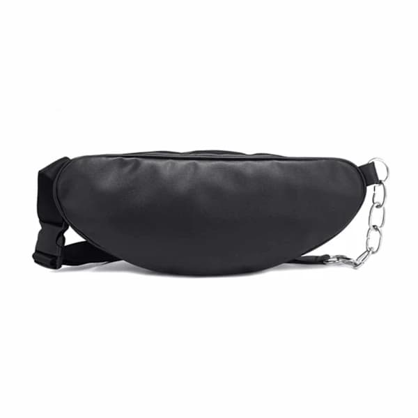 Sort Taljetaske Mavetaske Bumbag Cross Body Taske Læder Sort sort black