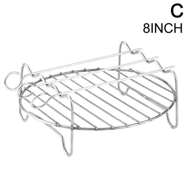 IC Airfryer-tilbehør Bageplade Airfryer-stativ Grillstativ 19,5cmx7cm