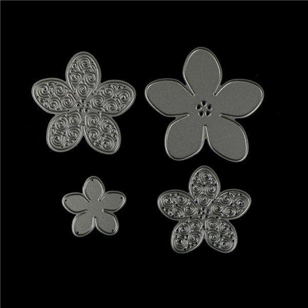 IC 4st Novelty Flowers ting Dies Stencils til DIY Scrapbooking/ph