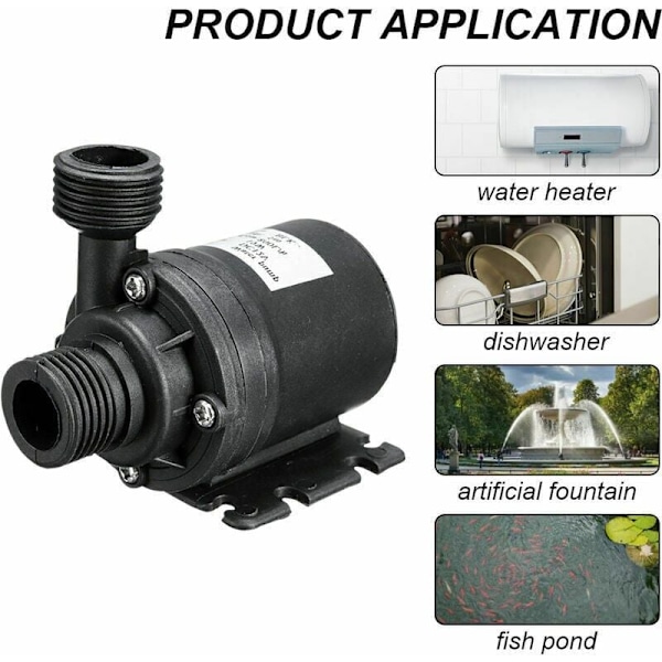 800L/H 50W Ultra Støjsvag Børsteløs Sol Vandpumpe SubSN Motor Havefontæne Dekoration..DEBUNS