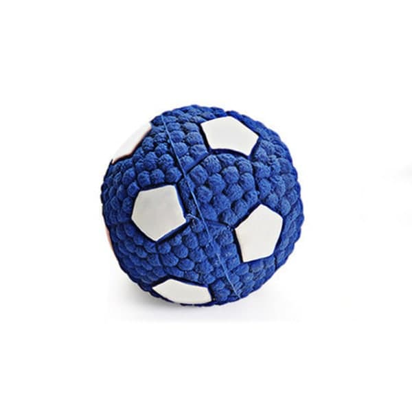 IC Hundeflydebold med Bidlyd - 6,5 cm - Lille Latex Fodbold