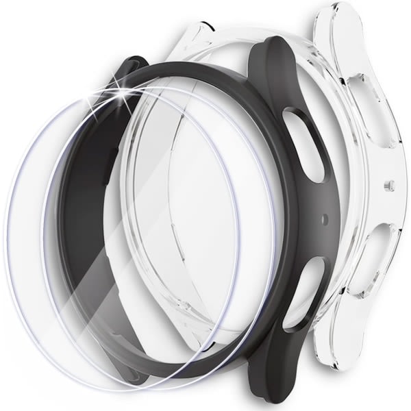 för Samsung Galaxy Watch 5 skärmskydd och case 44mm, ram IC