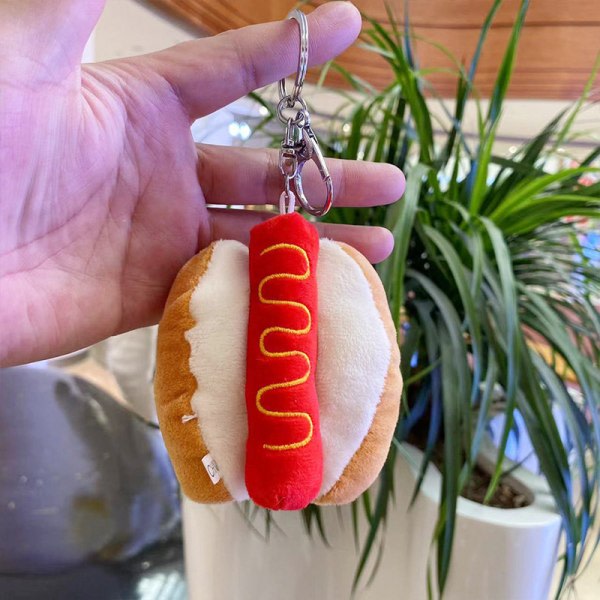 IC Kawaii Bröd Hamburger Hot Dog Pommes Frites Plysch Doll Soft St A1