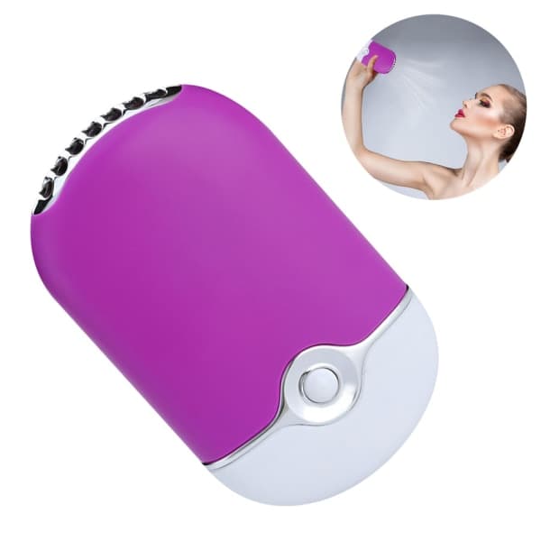 IC USB Bladløs Kjøling Oppladbar Mini-Vifte - Lilla Hjemmeprodukter