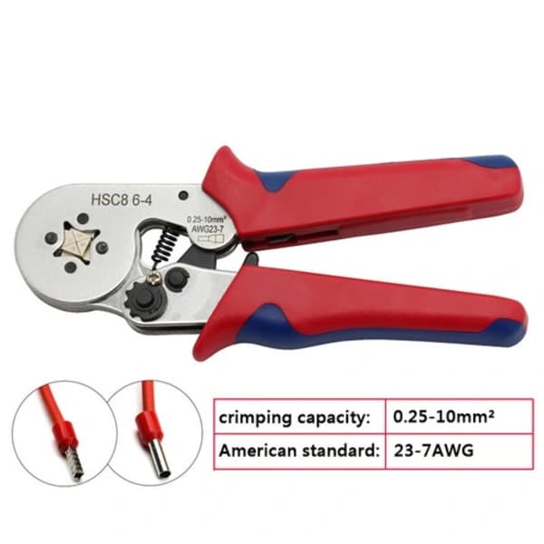 0,25-10mm² Terminal Crimping Tool Cable Lug Pliers Ferrule Pliers Wire End Cord Pliers