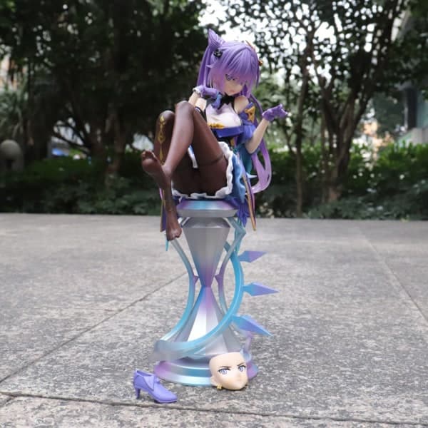 IC 21 cm Genshin Impact Anime Figur Keqing Action Figur Model D Lilla En Størrelse