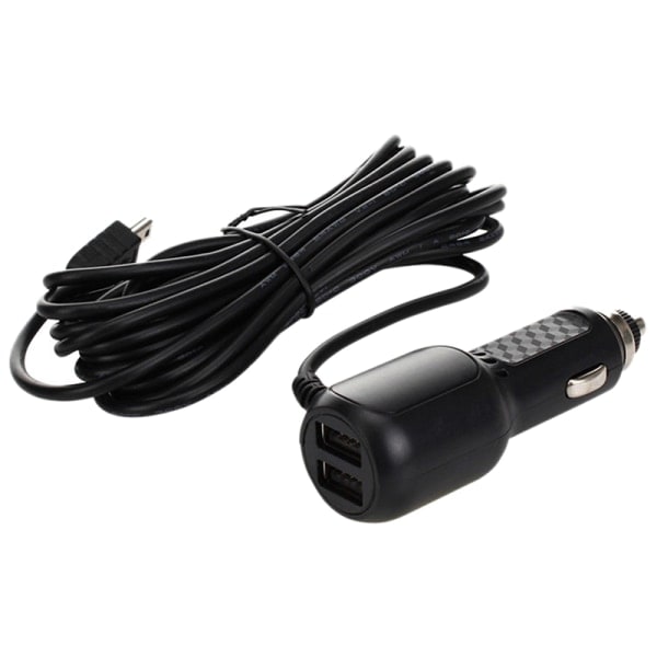 IC 3,5 metrin 5V 3,5A kaksois-USB-autonlaturi 2 USB-portilla autolle D Musta