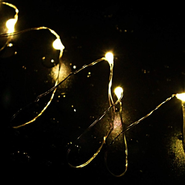 8-pakkivinflaskkorkkien jouluvalot, 15 LED-valoa, paristokäyttöiset tähtivalot DIY-jouluun, Halloweeniin, hääjuhliin, sisä- ja ulkokäyttöön (lämmin valkoinen)