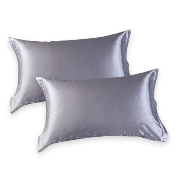 IC 2-pack silke satin cover, mjukt och andas, 48 x 74 cm