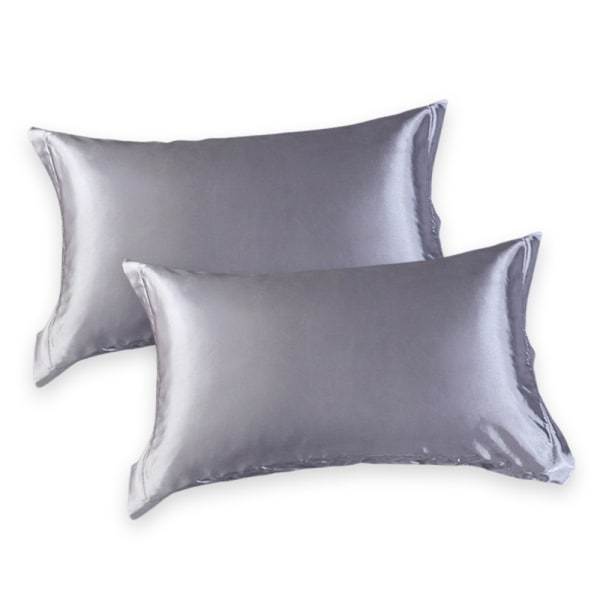 IC 2-pack silkesatin örngott, mjukt och andas, 48 x 74 cm