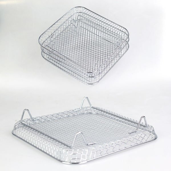 Airfryer-stativ Tre-lags stabelbare dehydrator-stativer i rustfrit stål