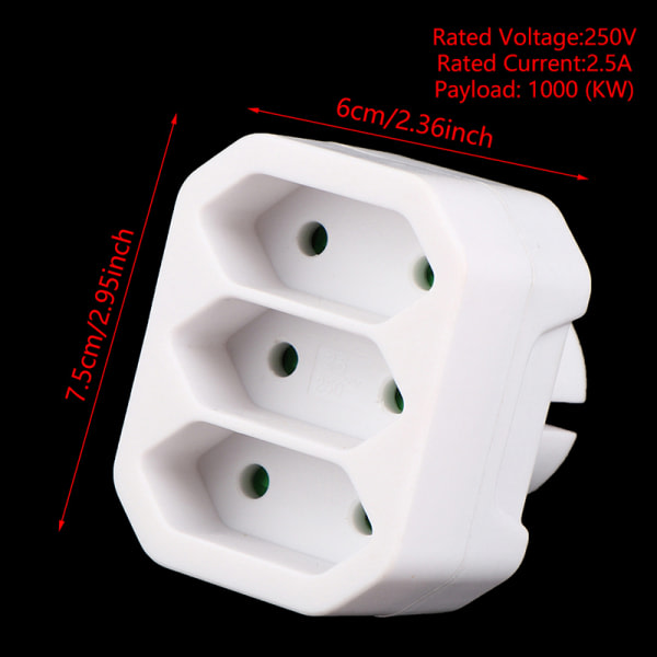 IC EU-konverteringsplugg 1 till 2 / 1 till 3-vägs europeisk power B