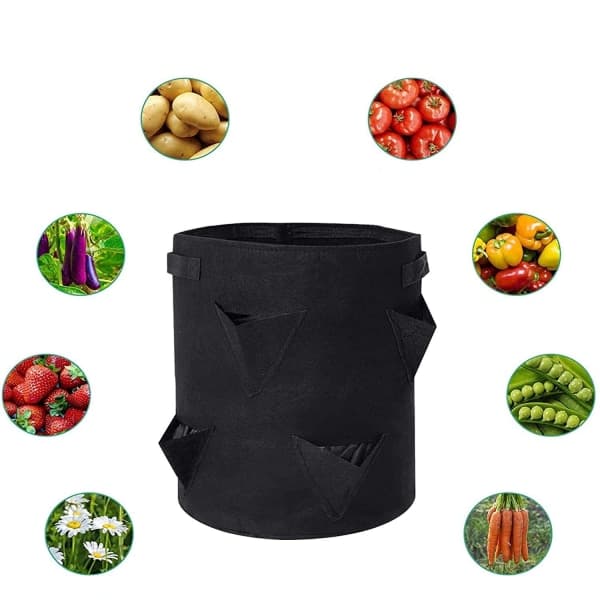 IC 2-pack Trädgårdsväxtpåsar, 8 påsar Utomhus non-woven växtpåsar