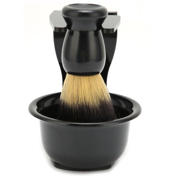 3 stk. skægbørste sæt skæg skål sikkerhed barbering stativ kit til mænd