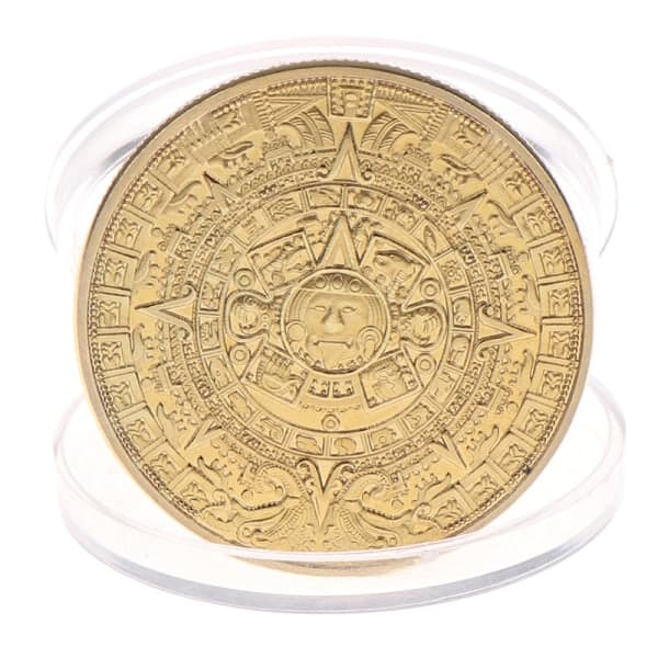 1:a Maya Minnesmynt Pyramider Mynt Mexiko Aztec Minnes