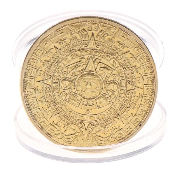 1. Maya Mindesmønt Pyramider Mønt Mexico Aztec Mindesmønt