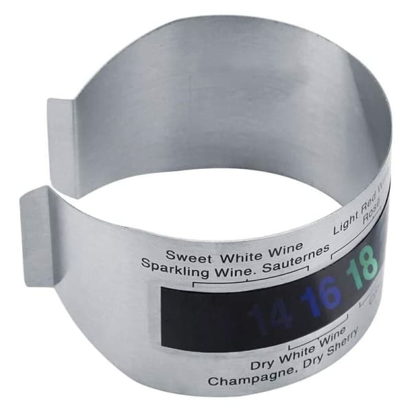 Termometer Vin Rød Vin Temperatursensor Rustfrit Stål Digital LCD-termometer til Øl Vin Hjembrygning Champagne