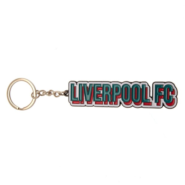 Liverpool FC Text Nyckelring One Size Blå/Röd Blå/Röd One Size IC