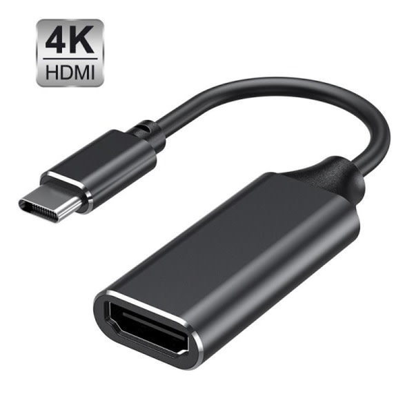 Typ C till HDMI-kabel USB C till HDMI-kabelkonverterare Svart