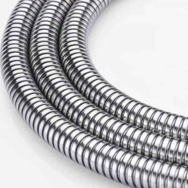 3M Duschslang Rostfritt Stål Flexibel Universell Ersättning för Badrumsdusch och Bidé Silver Silver