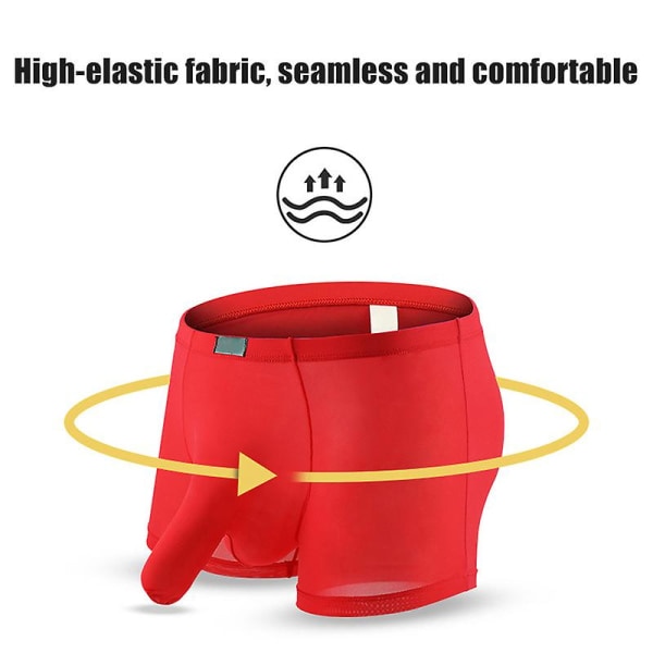 Herrunderkläder Boxershorts Mjuka Andningskalsonger Boxers Elephant Nasal Trosor Enfärgad L L